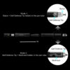 The Most Loaded 7-in-1 Tactical Pen: Solves Others Weaknesses, Self Defense Tip + Flashlight + Ballpoint + Stylus + Bottle Opener + Screw Driver + Hexagonal Wrench, 5 Inks + 9 Batteries + Gift Box - Image 3
